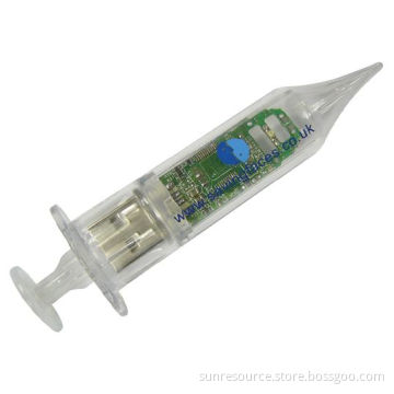 Injection Syringe USB Flash Drive, Injector USB Flash Drive, Plastic USB